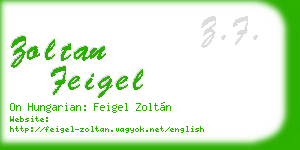 zoltan feigel business card